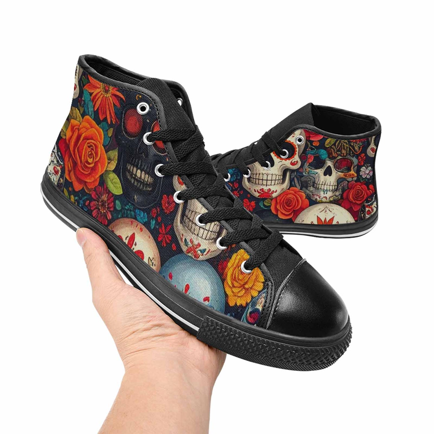 MEN'S Skull High Top Canvas Dreamcore Shoes