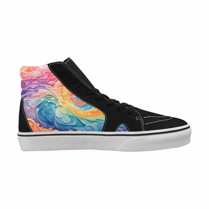 MEN'S Tie Dye High Top Canvas Custom Fashion Dreamcore Custom Printed Shoes