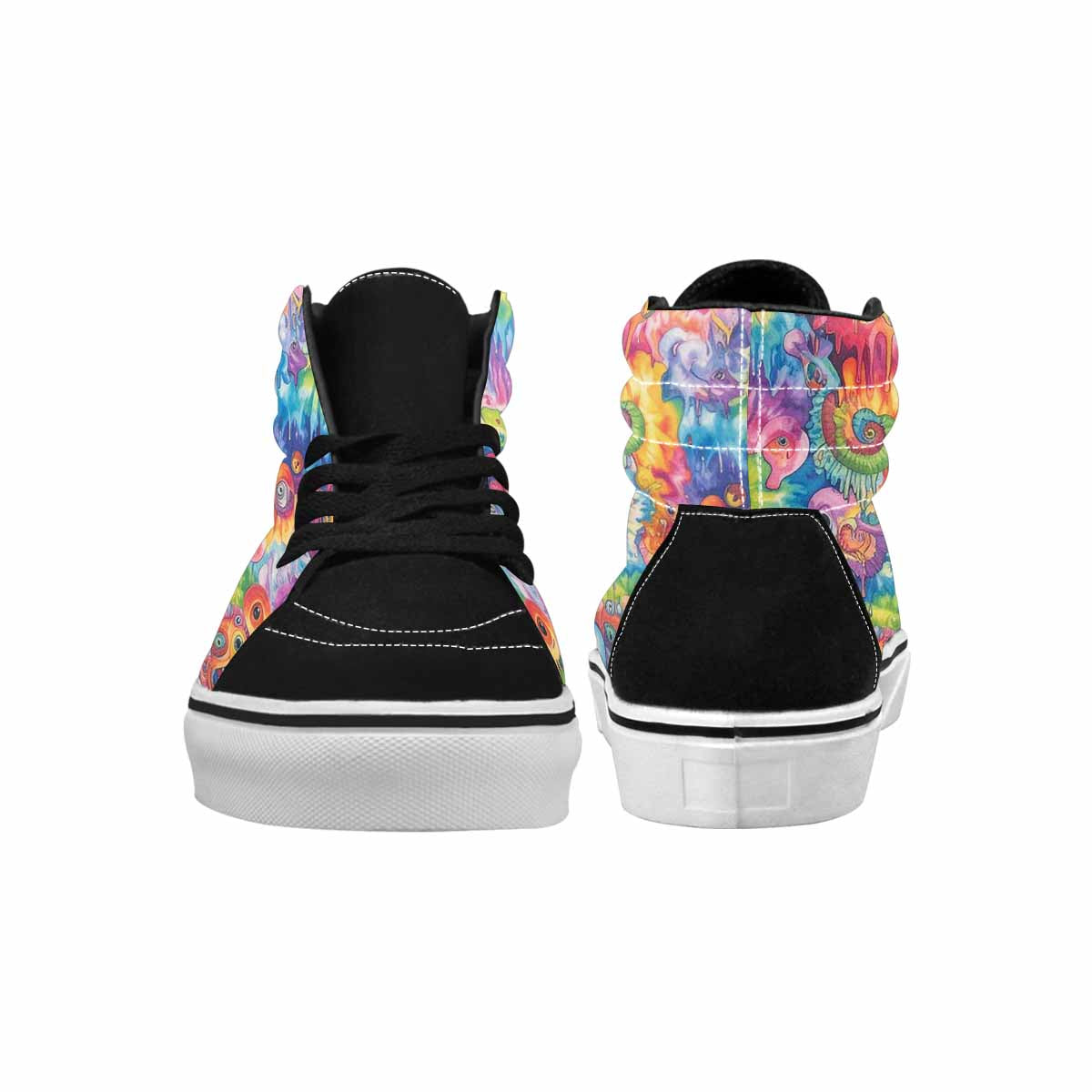 MEN'S Aliens  Tie Dye High Top Canvas Y2K Shoes