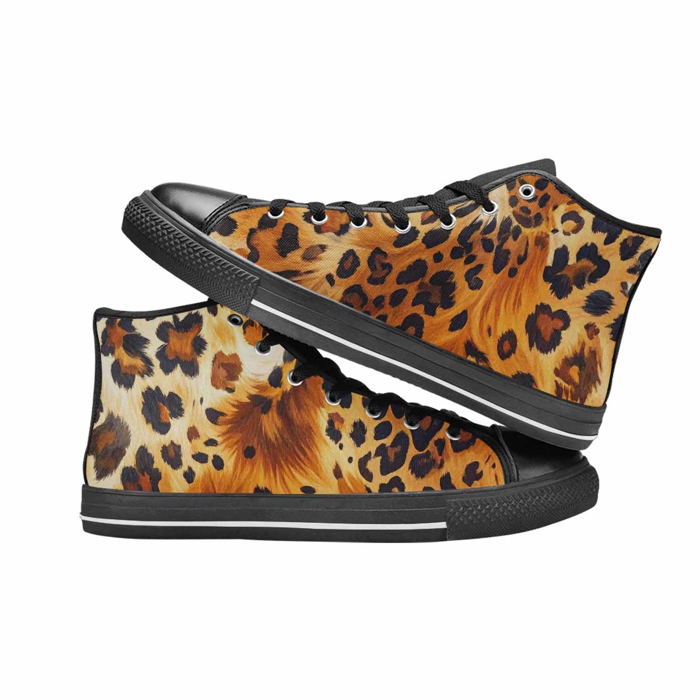 MEN'S Cow Animal Print High Top Canvas Dreamcore Custom Sneakers