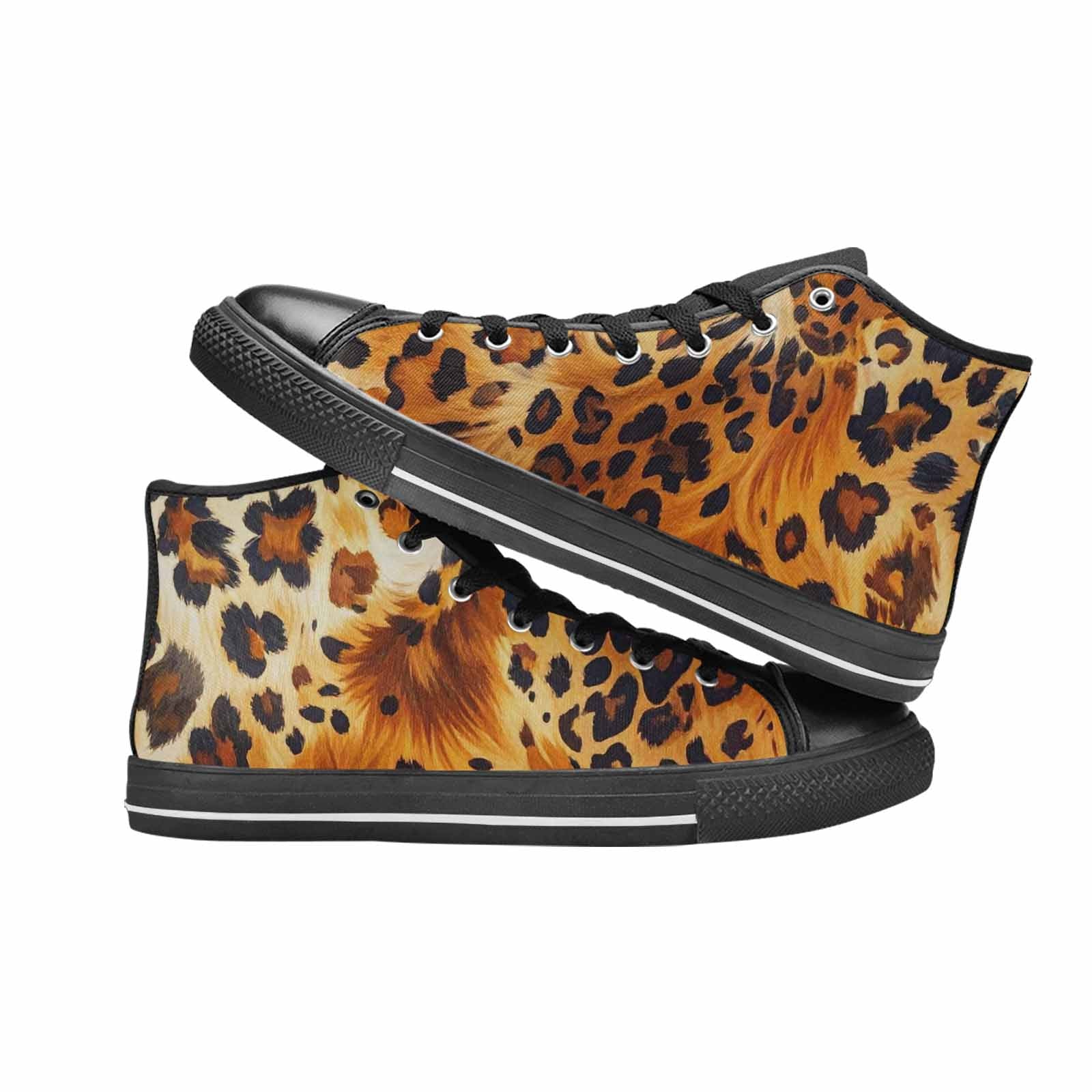 MEN'S Cow Animal Print High Top Canvas Dreamcore Custom Sneakers