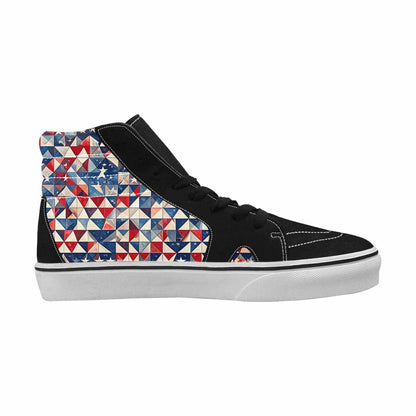 MEN'S American Flag Stars High Top Canvas Neon Fantasy Sneakers
