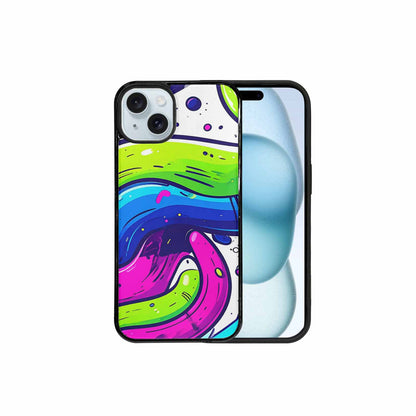 iPhone 15 Plus Case — Acid Wash Cartoon, Custom Made Phone Cover