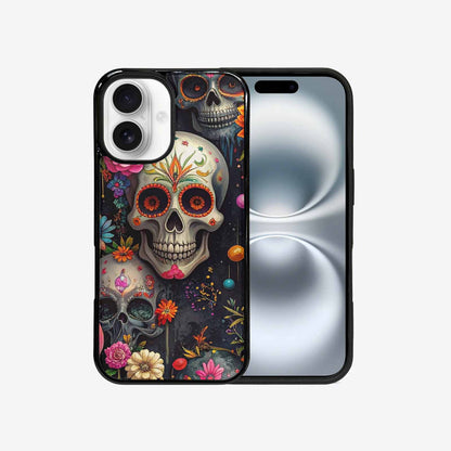 iPhone 16 Case — Greyscale Black And White Dark Black, Custom Made Phone Cover