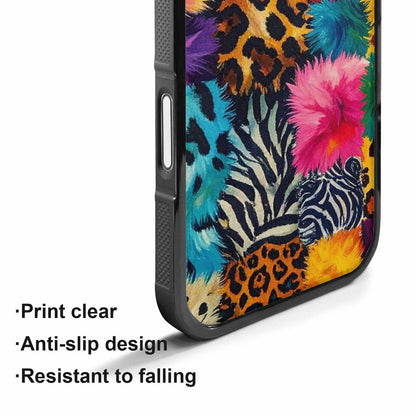 iPhone 17 Case — Full Color Vibrant Animal Print, Unique Phone Case Design