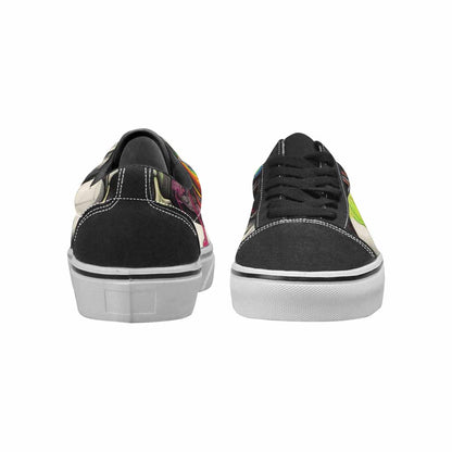 WOMEN'S Rainbow From Skull S Lace-Up Canvas Dreamcore Shoes