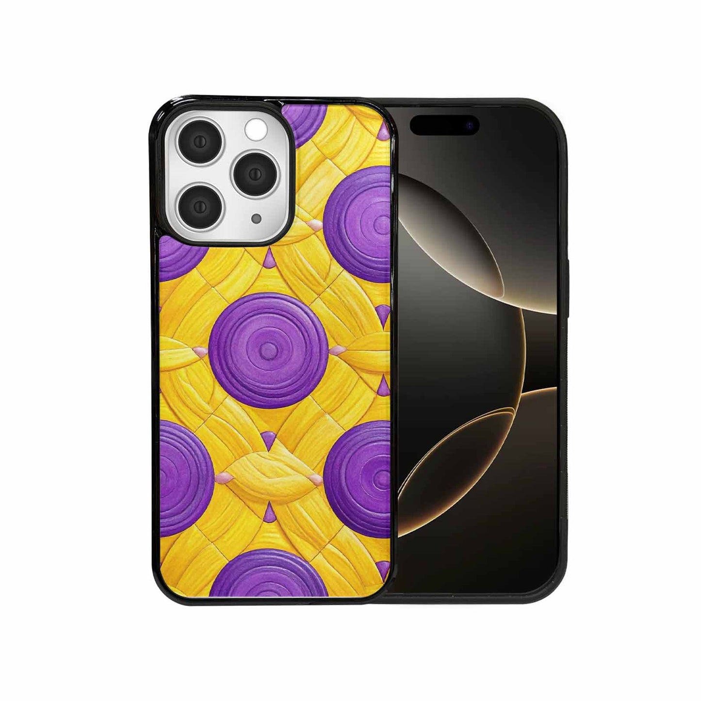 iPhone 15 Pro Max Case — Intersex Flag Color Theme Small Rainbow, Customized Protective Case