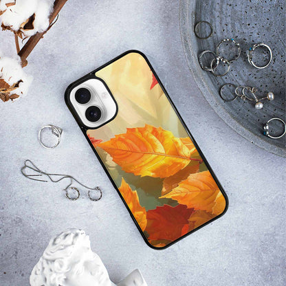 iPhone 16 Plus Case — Autumn Leaves, Custom Art Phone Cover