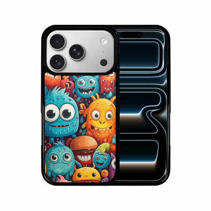 iPhone 17 Pro Case — Small Cartoon Monster Character Pattern Cartoon, Unique Phone Case Design