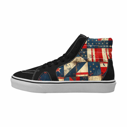 MEN'S American Flag Stars High Top Canvas Cottagecore Sneakers