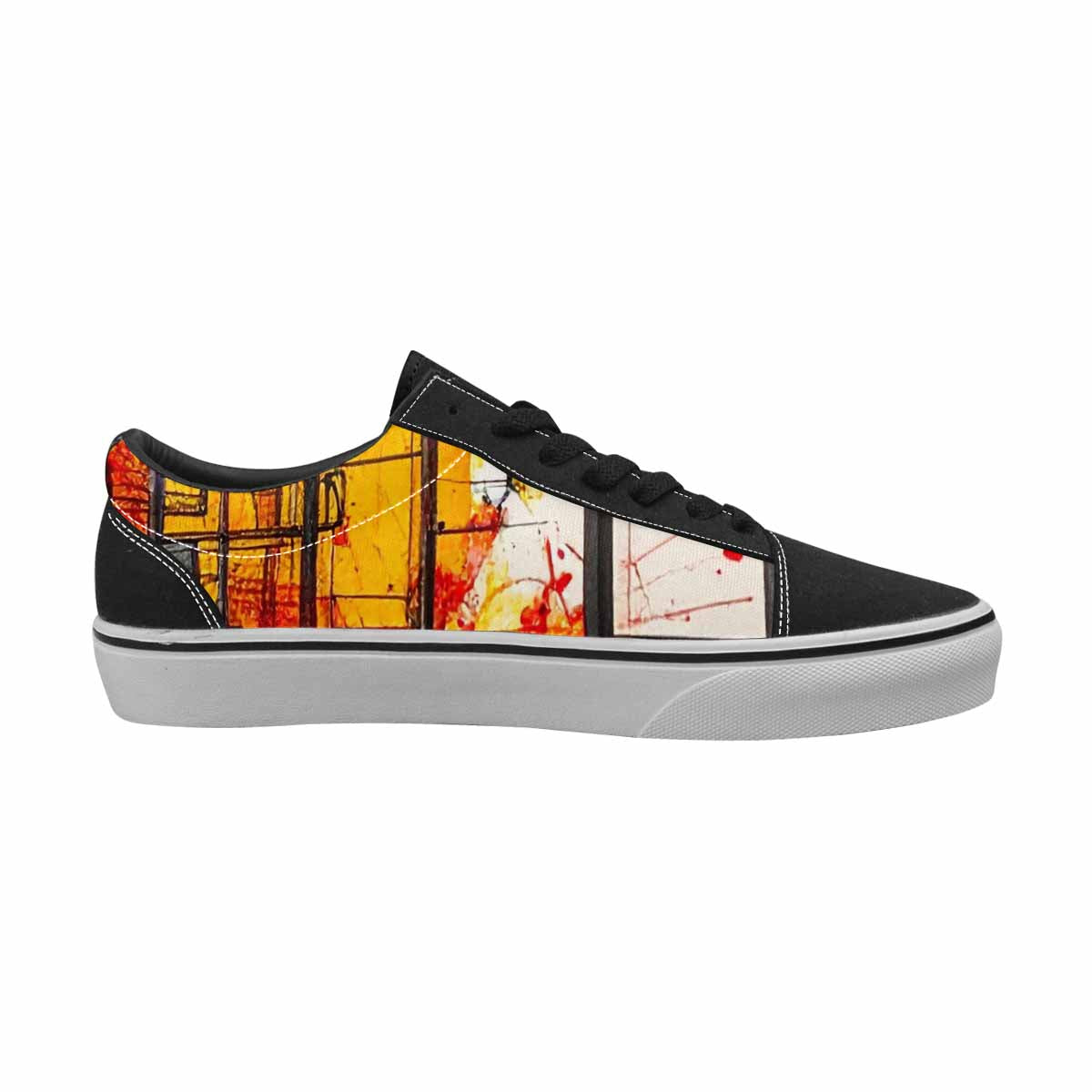 WOMEN'S Liminal Space Fragment Lace-Up Canvas Dark Academia Custom Sneakers