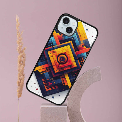 iPhone 15 Plus Case — Urban Tribal Tessellation, Custom Printed Phone Case