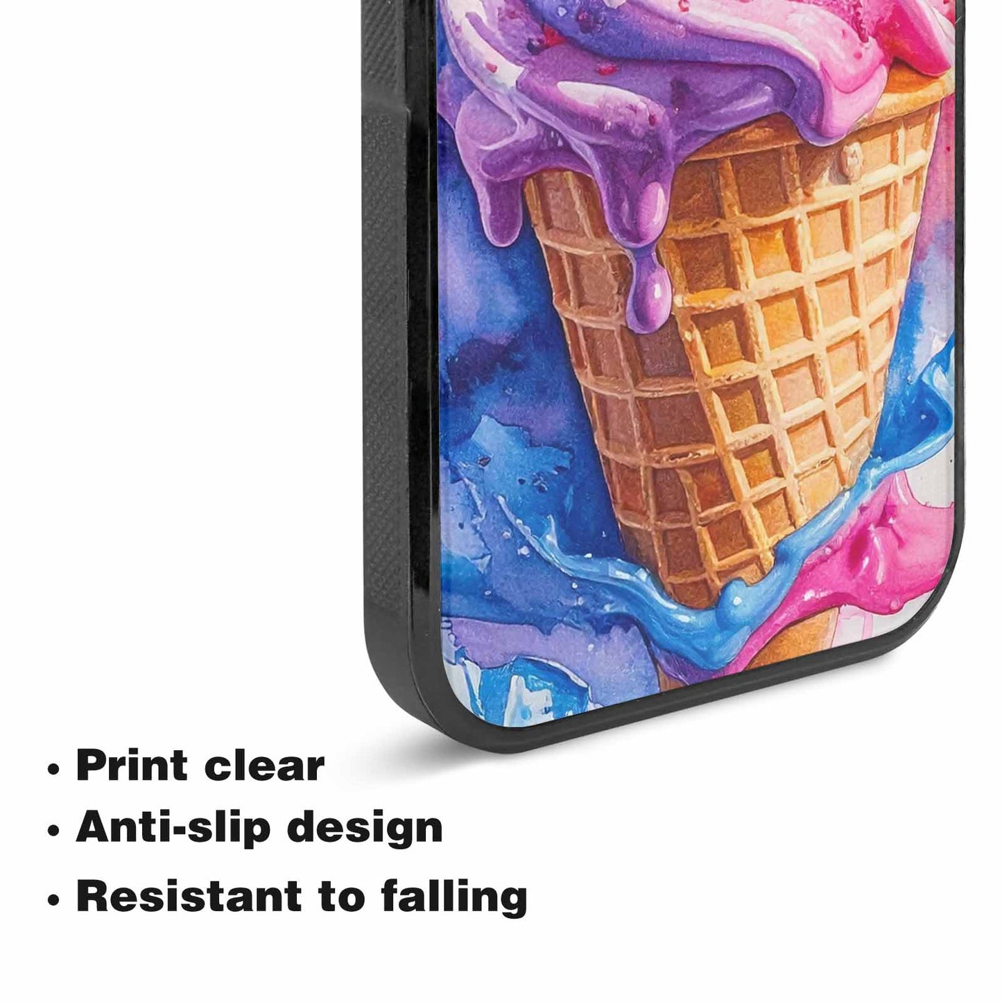 iPhone 15 Plus Case — Melting Icecream Collage Custom, Custom Made Phone Cover