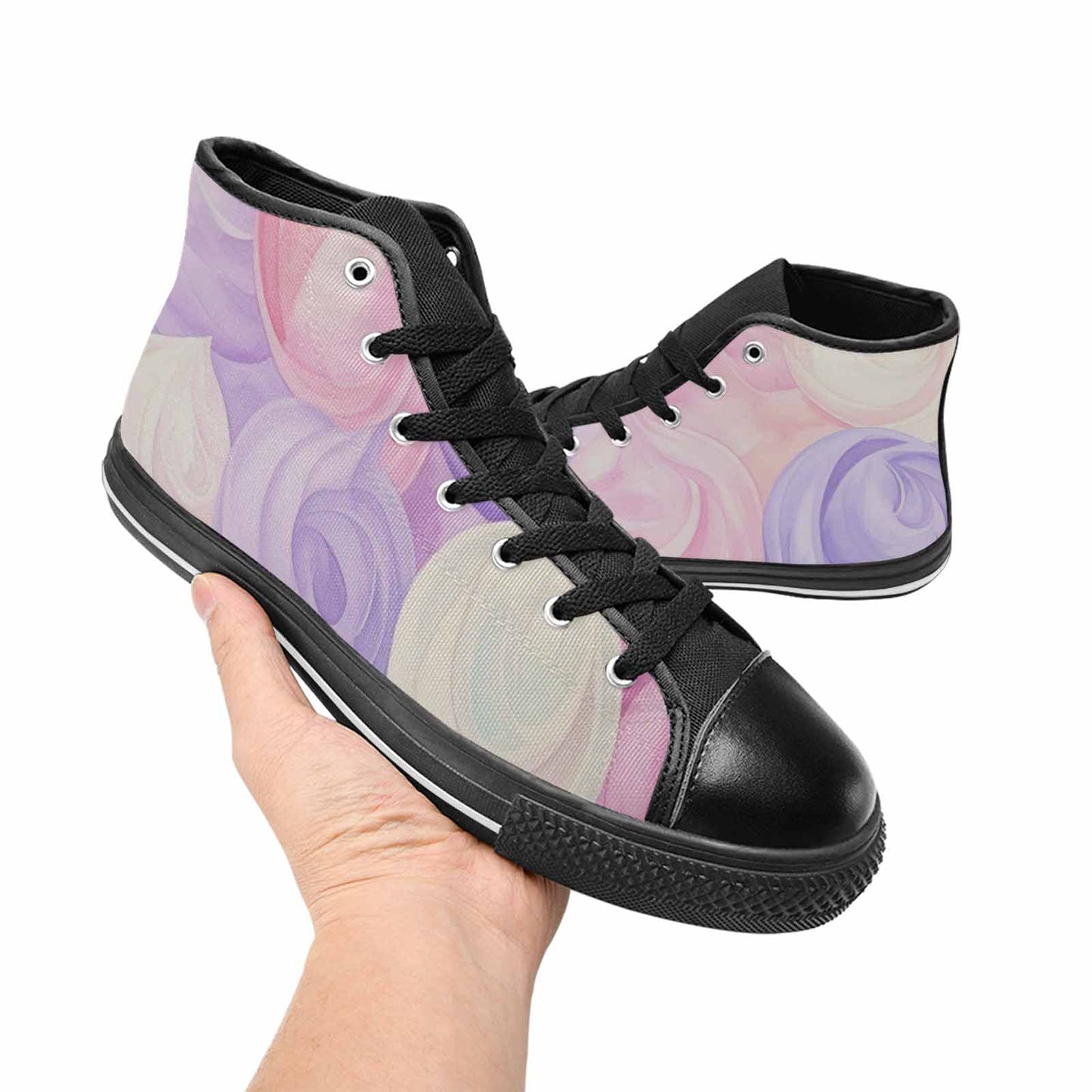 MEN'S Tie Dye - High Top Canvas Surreal Custom Shoes