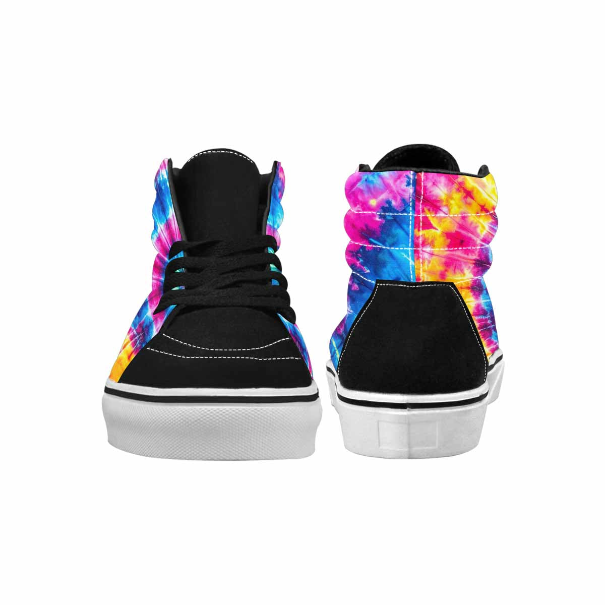 WOMEN'S Tie Dye Acid Wash Color High Top Canvas Grunge Shoes