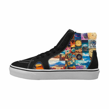 MEN'S Surreal Dream Fragment High Top Canvas Melting Art Sneakers