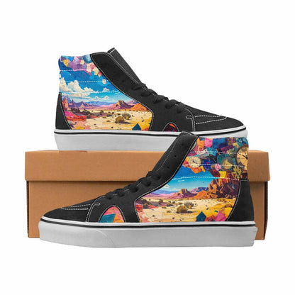 WOMEN'S Surrealist Full Color High Top Canvas Artist-designed Cottagecore Customized Sneakers