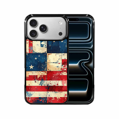iPhone 17 Pro Max Case — Small American Flag Stars Galaxy Space, Customized Protective Case