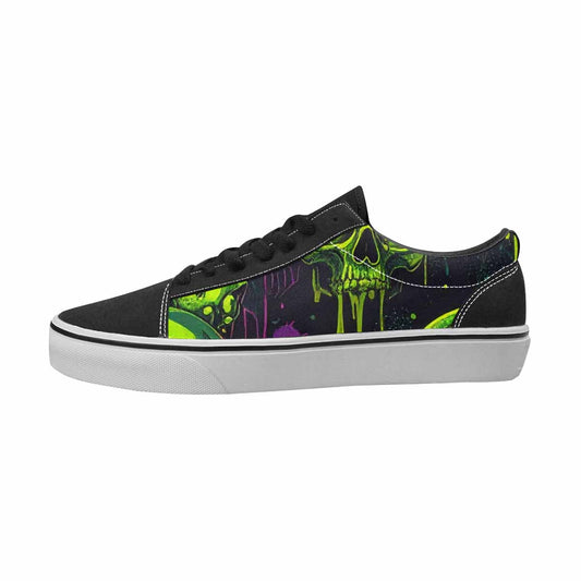 MEN'S Skulls Canvas Custom Fashion Wallpaper Art Custom Canvas Shoes