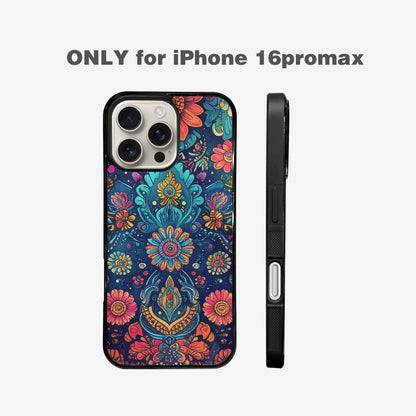 iPhone 16 Pro Max Case — Paisley Mandala, Personalized Phone Case