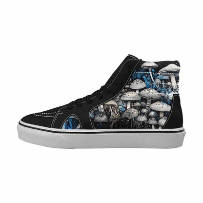 MEN'S Mushrooms (general) High Top Canvas Dark Academia Sneakers
