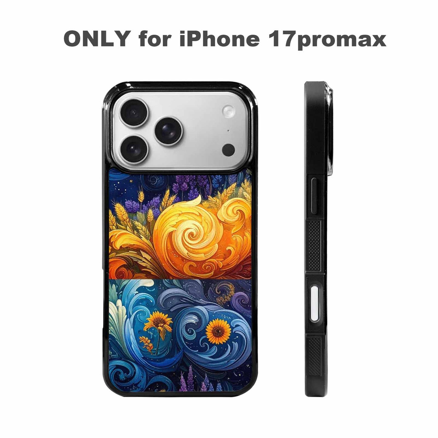 iPhone 17 Pro Max Case — Small Van Gogh Style Galaxy Space, Custom Made Phone Cover