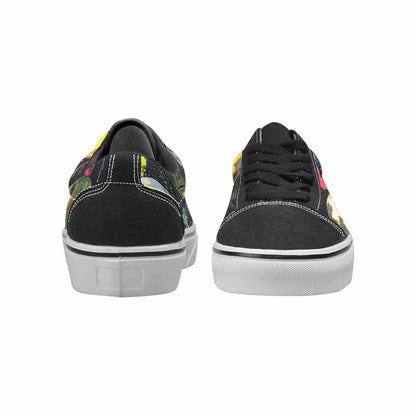 WOMEN'S Aliens × Camo Aliens Lace-Up Canvas Wallpaper Art Custom Sneakers