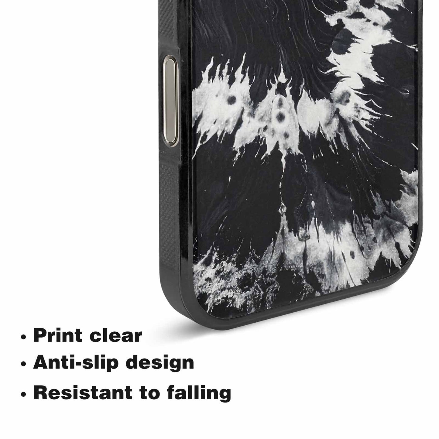 iPhone 16 Pro Max Case — Black White Animal Print, Customized Protective Case