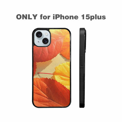 iPhone 15 Plus Case — Autumn Leaves, Custom Phone Case