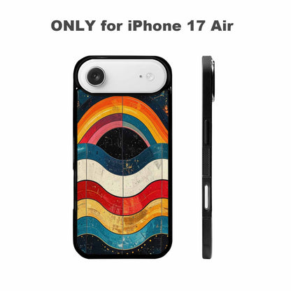 iPhone 17 Air Case — Retro Wave Scallop Stripe Small Retro, Custom Made Phone Cover