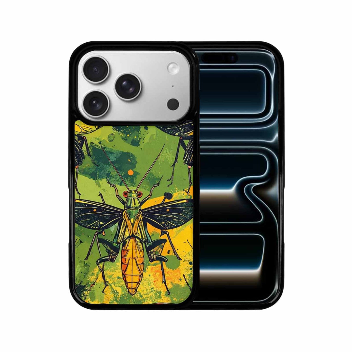 iPhone 17 Pro Case — Hand Drawn Entomology Praying Original Art, Customized Protective Case
