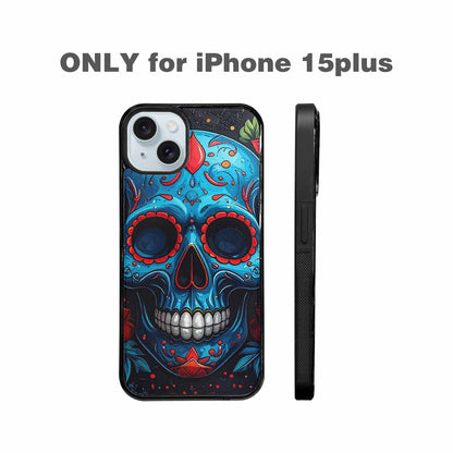 iPhone 15 Plus Case — Graffiti Skull, Unique Phone Case Design