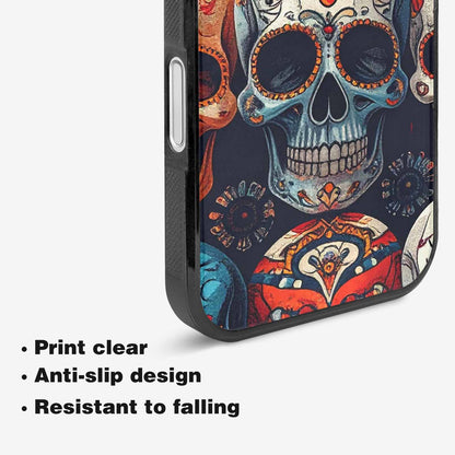 iPhone 16 Plus Case — Skull Waves, Custom Phone Case