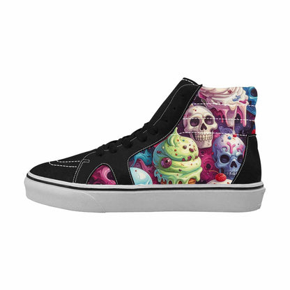 MEN'S Ice Cream Monsters  High Top Canvas Vibrant Chaos Custom Sneakers
