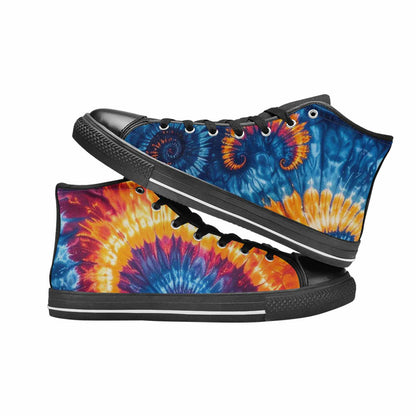 WOMEN'S Tie Dye Mixed Style High Top Canvas Dark Academia Shoes