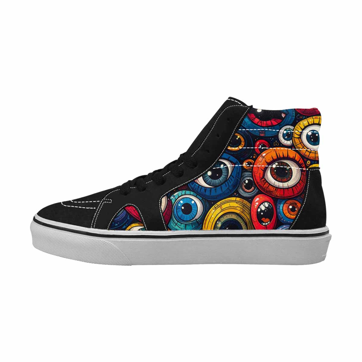 WOMEN'S Cartoon Eyeballs High Top Canvas Cottagecore Sneakers