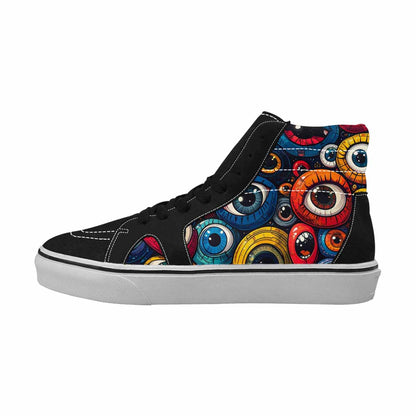 WOMEN'S Cartoon Eyeballs High Top Canvas Cottagecore Sneakers