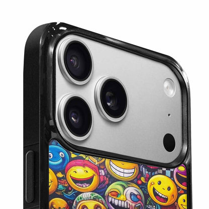 iPhone 17 Pro Case — Small Yellow Smiley Face Acid Original, Unique Phone Case Design