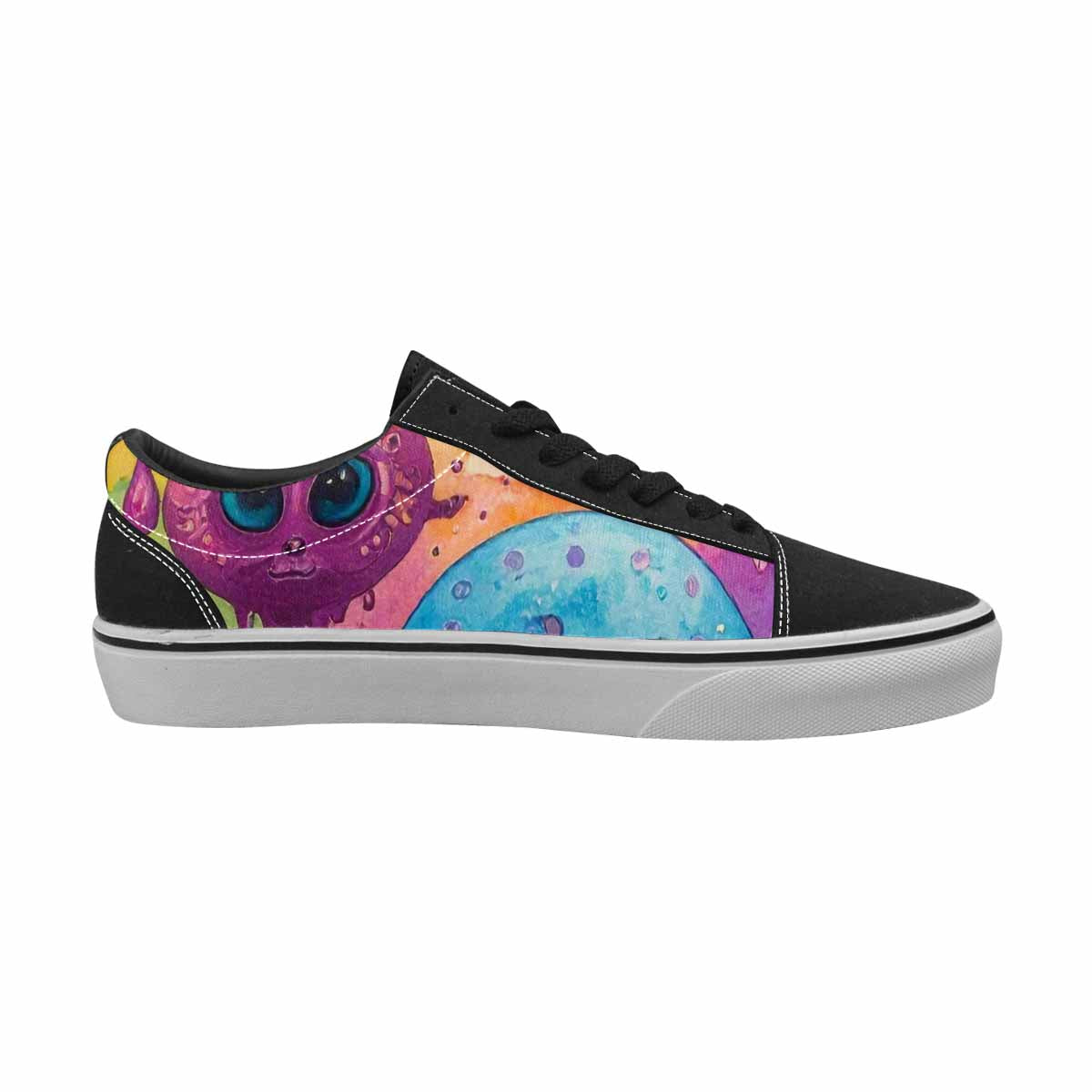 WOMEN'S Aliens  Tie Dye Lace-Up Canvas Cottagecore Sneakers