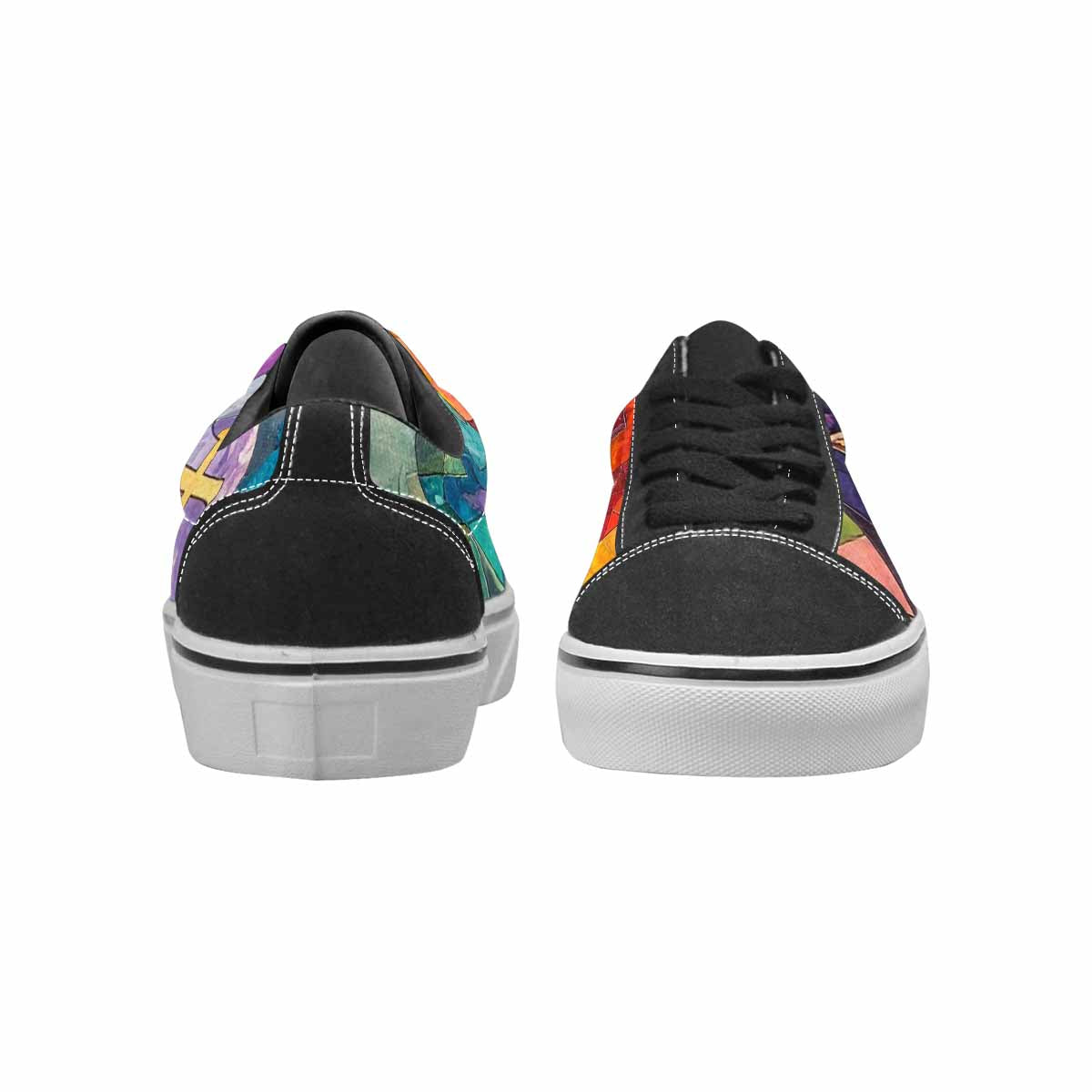 WOMEN'S Jesus Canvas Streetwear Vibrant Chaos Custom Shoes