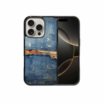 iPhone 16 Pro Case — Denim Distressed Textures Print Edge To, Custom Printed Phone Case