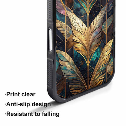 iPhone 17 Pro Case — Iridescent Animal Print Feather Animal Print, Custom Designed Case Cover