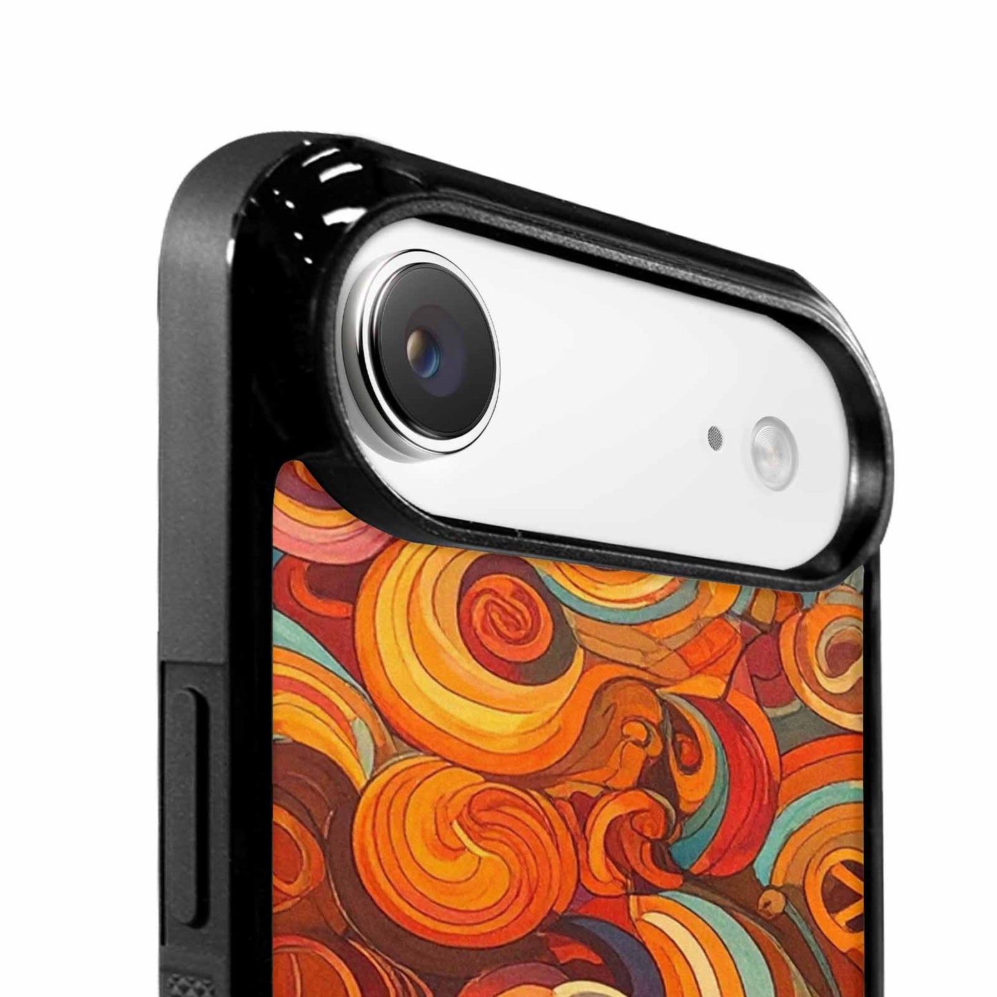 iPhone 17 Air Case — Small Groovy Peace Sign Swirl Original, Custom Art Phone Cover