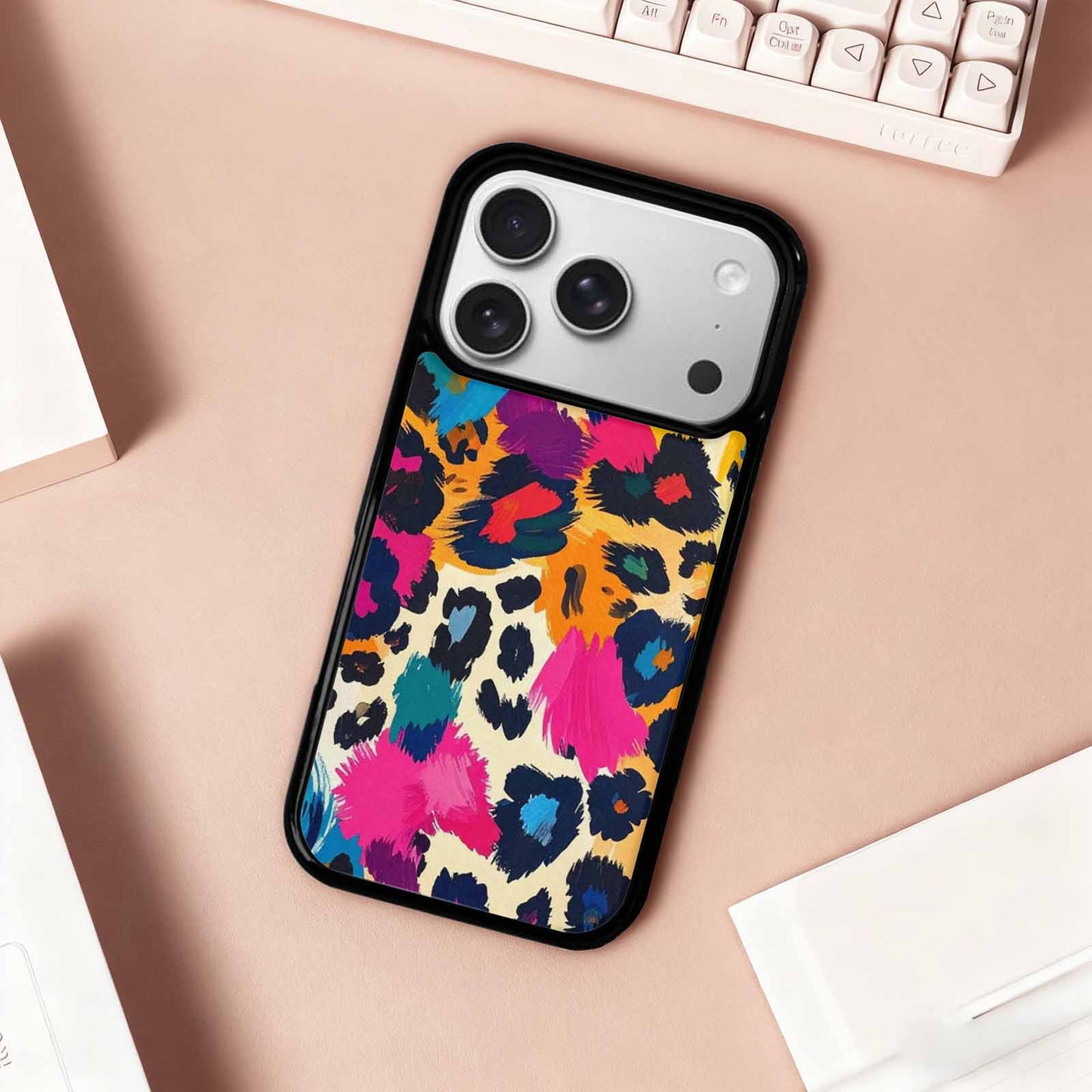 iPhone 17 Pro Case — Full Color Vibrant Animal Print Animal, Custom Print Case Cover
