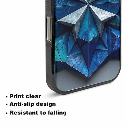 iPhone 15 Pro Max Case — Geometric Origami Art Pattern Personalized Phone, Customized Protective Case