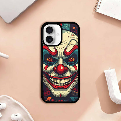 iPhone 17 Case — Evil Circus Heads Faces Cartoon Cute, Original Design Phone Case