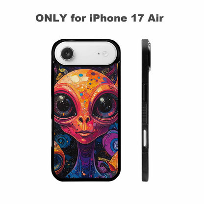 iPhone 17 Air Case — Cartoon Alien Characters Alien Scifi, Custom Art Phone Cover