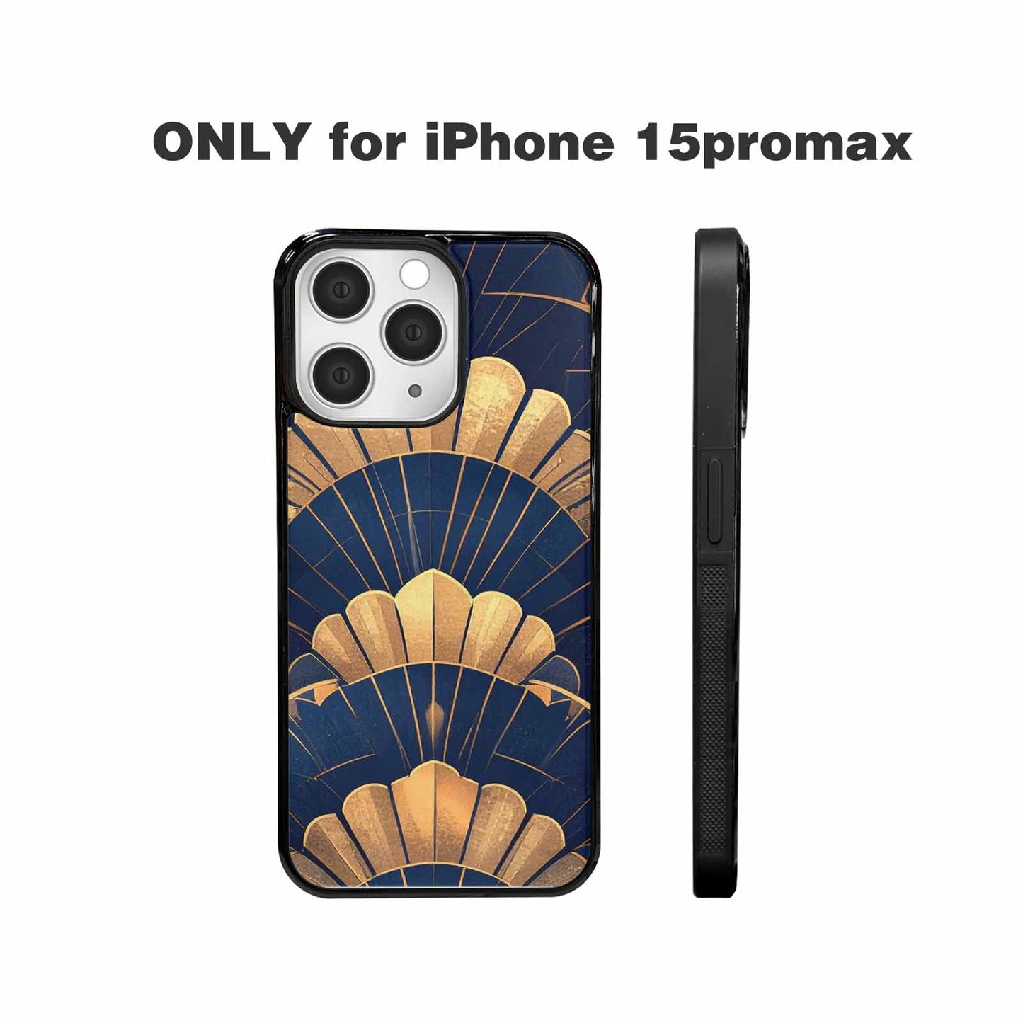 iPhone 15 Pro Max Case — Art Deco Illustration Pattern, Custom Made Phone Cover