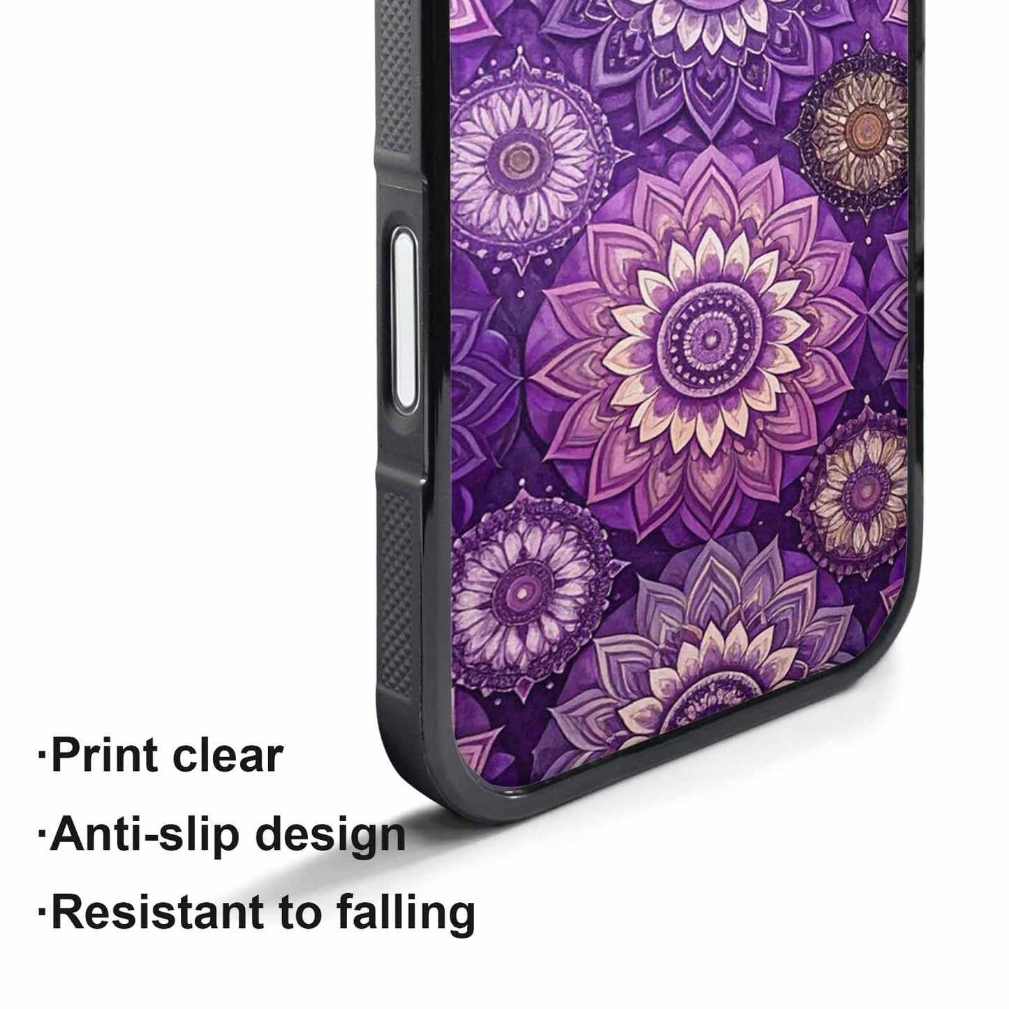 iPhone 17 Pro Case — Small Mandala Pattern Randomly Varying Floral, Custom Designed Case Cover
