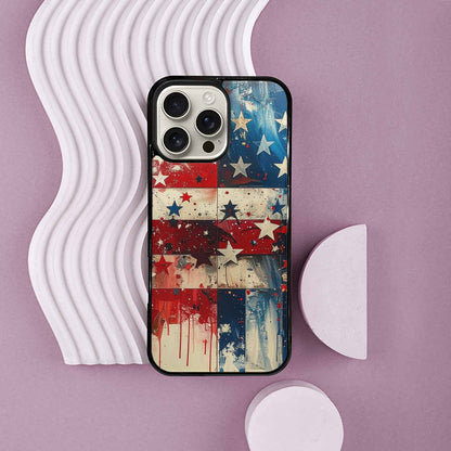 iPhone 16 Pro Max Case — Patriotic Stars And Stripes American Stars, Custom Phone Case